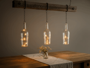Wine bottle lights
